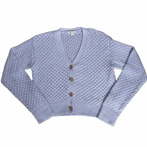 Crewcuts Girls' cotton Crochet-stitch Cardigan Size XLarge (12-13)